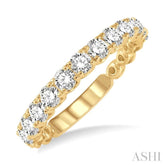 1.00 ctw Lattice Round Cut Diamond Wedding Band in 14K Yellow Gold